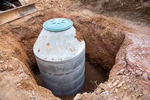 Lakeland Hills above ground well tank installation in WA near 98092